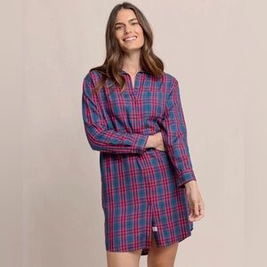 Southern Tide Kamryn Chilly Morning Plaid Dress NWT M
